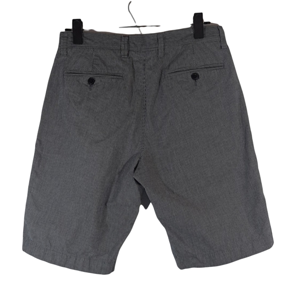 SOLD J. Crew Factory Blue Off White Stripe Flat Front Shorts Men's Size 30 - Picture 2 of 8